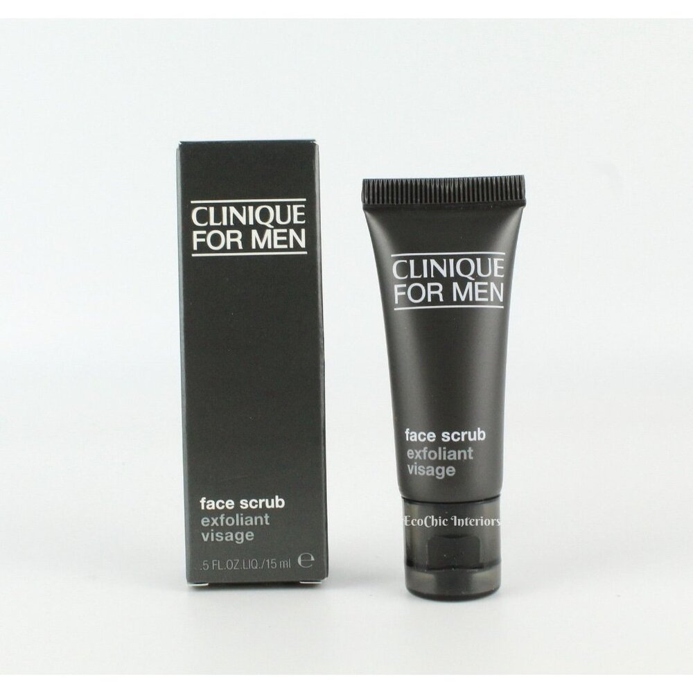 Clinique for Men Face Scrub Exfoliant Visage, 0.5 oz/ 15 ml each